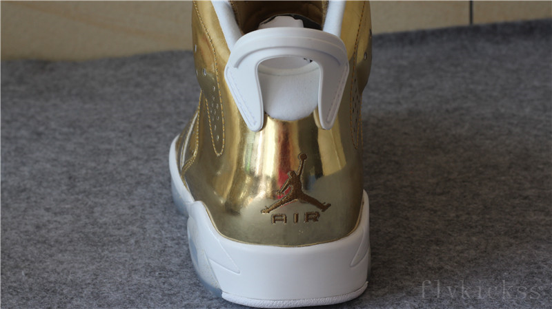 Top Quality Air Jordan 6 Pinnacle Metallic Gold